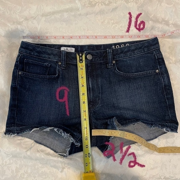 Gap Maddie Slim Cut Offs Jean Shorts Dark‎ Wash 28R - Picture 3 of 16